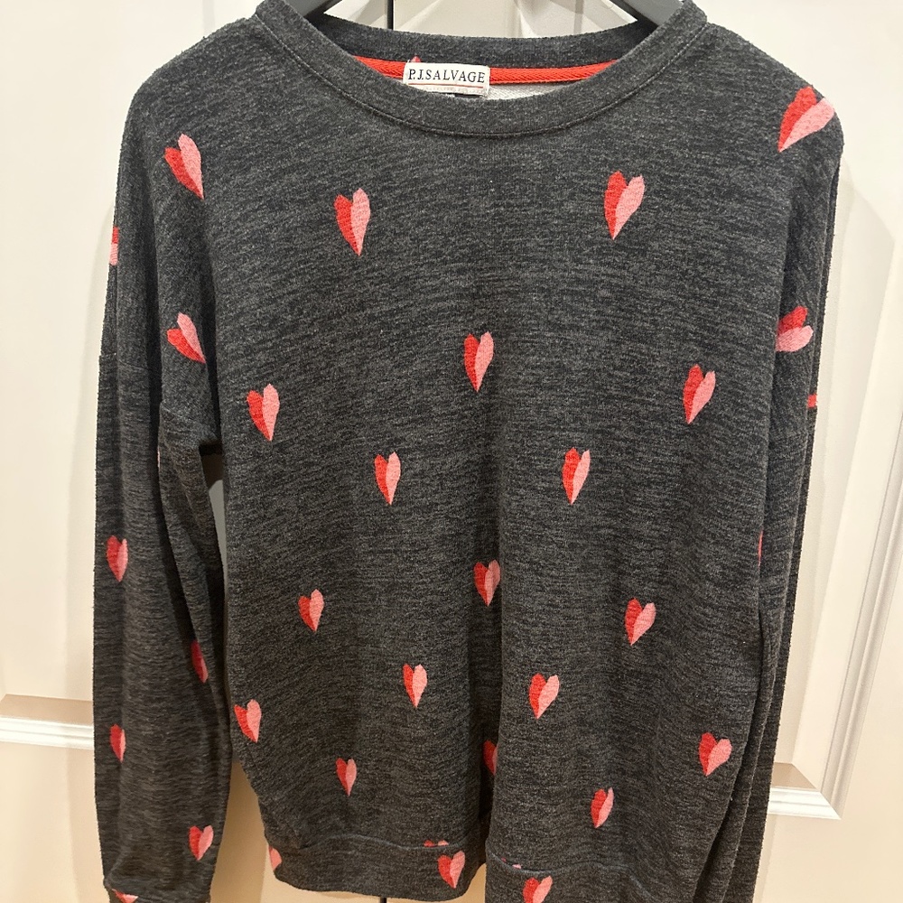 Dark grey P.J. Salvage sleep shirt